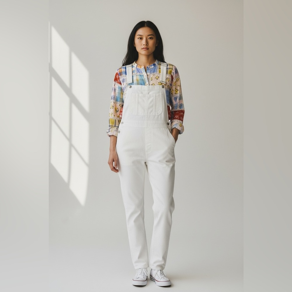 ivy jane Multi-Color Patchwork Long-Sleeve Button-Up Blouse